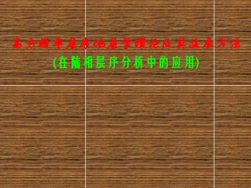 高分辨率层序地层学理论及其技术方法