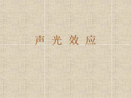大学物理实验 实验33  声光效应