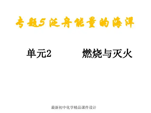 湘教初中化学九年级上册《4单元1 燃烧与灭火》PPT课件 (1)
