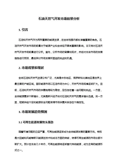 2024年石油天然气开发市场前景分析