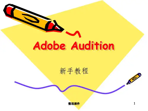 adobe audition AU教程