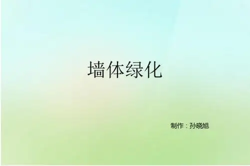 墙体绿化
