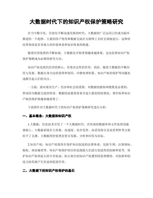 大数据时代下的知识产权保护策略研究