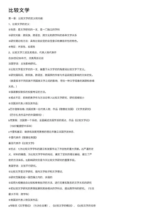 比较文学——精选推荐