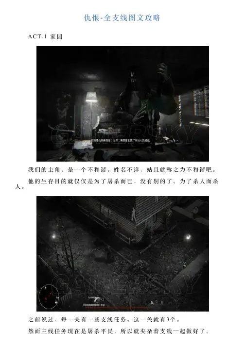 仇恨全支线图文攻略