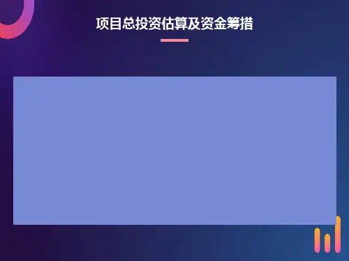 项目投资估算