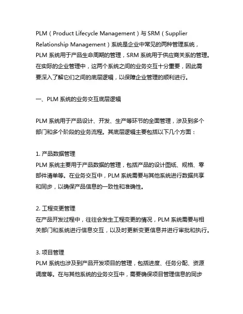 plm与srm系统业务交互底层逻辑