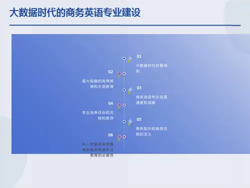 大数据时代的商务英语专业建设