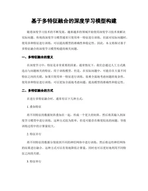 基于多特征融合的深度学习模型构建