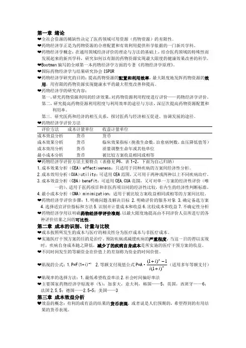 药物经济学
