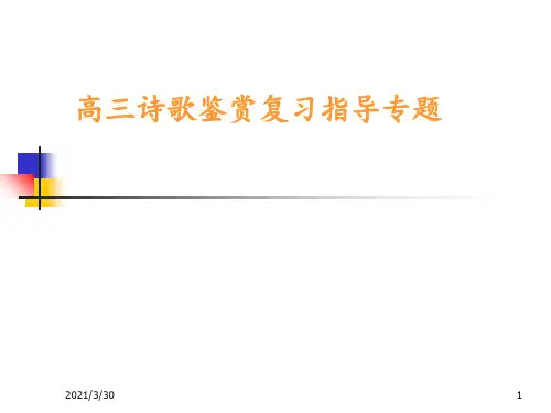 高考古诗词答题技巧 ppt课件