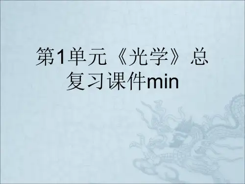 第1单元《光学》总复习课件min