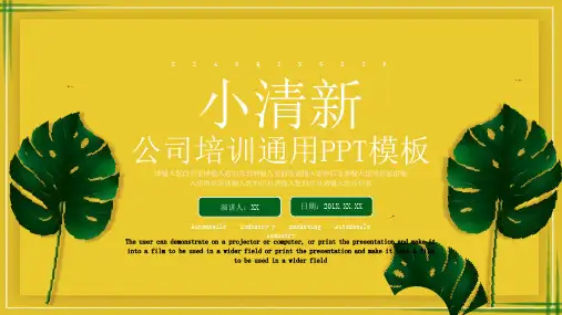 简约风员工培训PPT模板