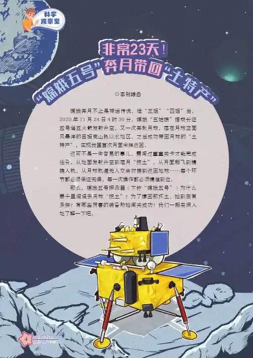 非常23天!“嫦娥五号”奔月带回“土特产”