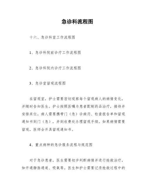 急诊科流程图