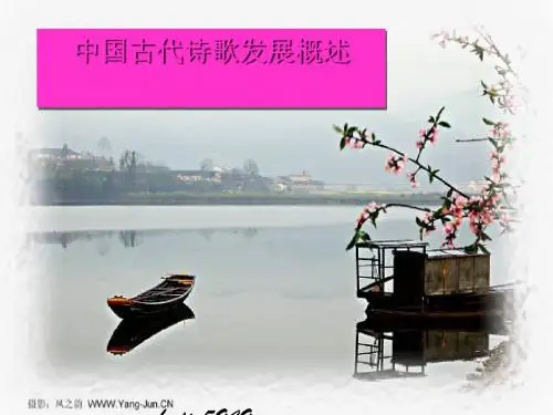 中国古代诗歌发展概述ppt实用课件5
