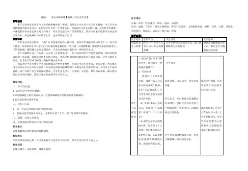 最新人教版九年级化学下册《十单元 酸和碱  课题1 常见的酸和碱  酸、碱与指示剂作用》精品课教案_17