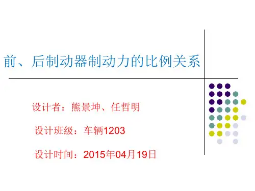 理想的前后制动器制动力分配曲线