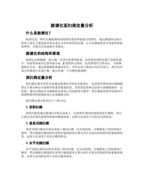 能谱仪面扫描定量分析