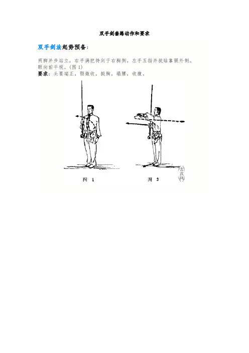 0——双手剑套路动作和要求