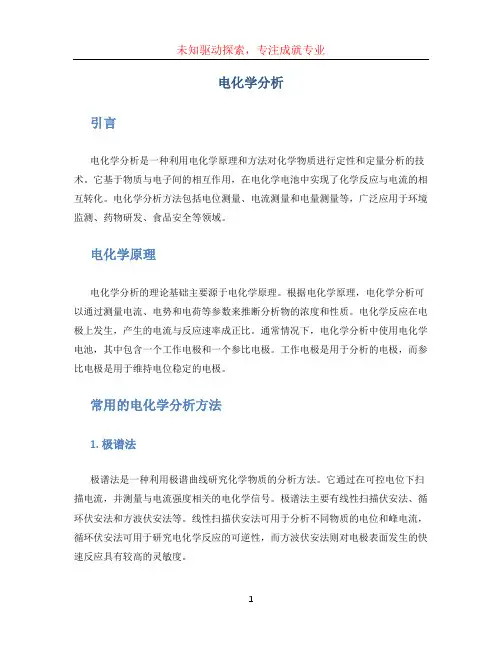 电化学分析
