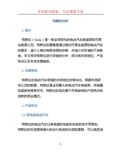 特斯拉分析