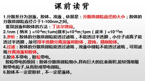 高中化学   胶体课件