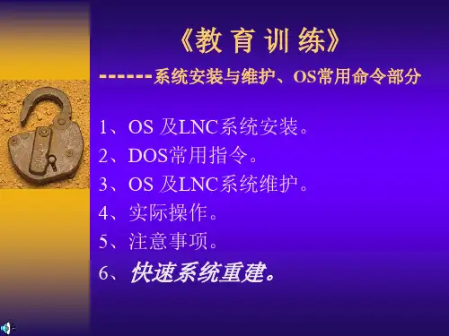 宝元系统GOST(系统安装与维护OS常用命令部分).