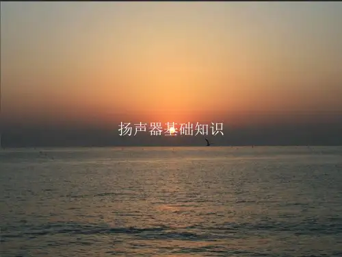 扬声器基础知识PPT课件