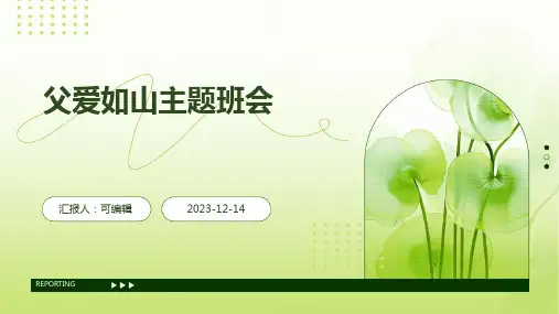 父爱如山主题班会