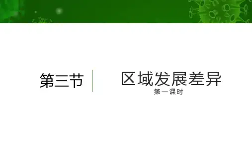 湘教版必修三 区域发展差异(19张ppt)