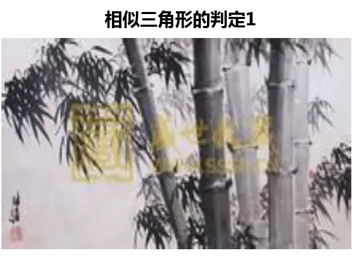 相似三角形的判定定理1PPT课件