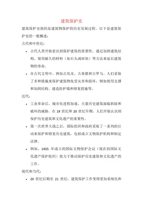 建筑保护史