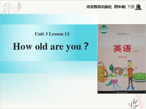 How Old Are YouAll about Me PPT精美课件