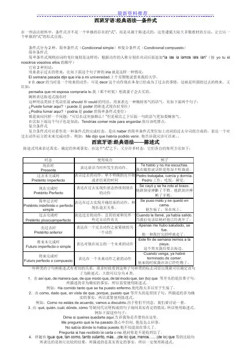 史上最全的西班牙语语法大全