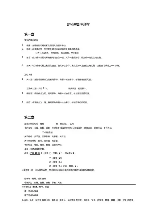 动物解剖生理学