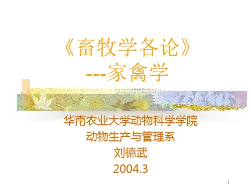 家禽学ppt课件