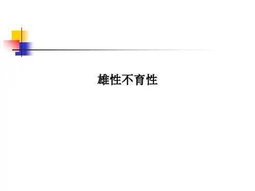 雄性不育性PPT课件