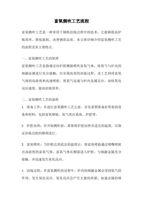 富氧侧吹工艺流程