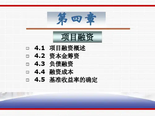 项目融资管理概述.ppt