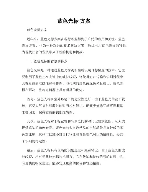 蓝色光标 方案