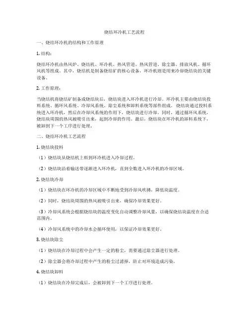 烧结环冷机工艺流程
