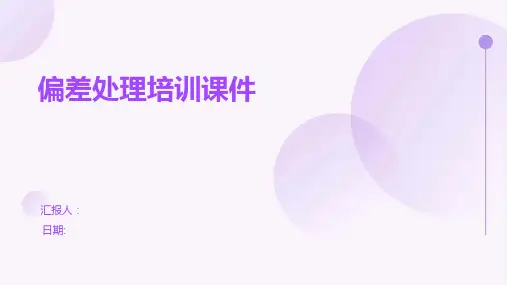 偏差处理培训课件