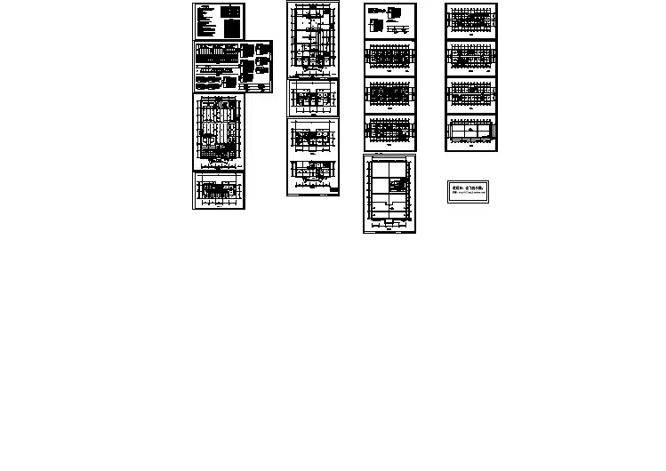 2层工厂宿舍弱电建施cad图，共十六张