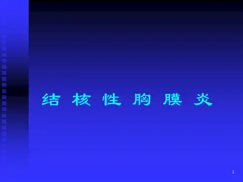 结核性胸膜炎ppt课件