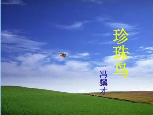 人教版五年级语文上册《珍珠鸟》PPT课件