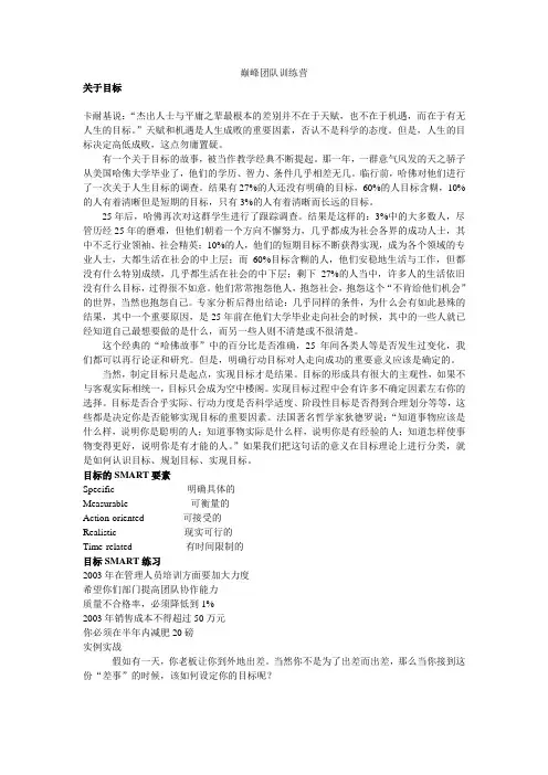 巅峰团队训练营