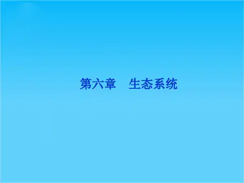 优化方案高考生物总复习(浙科版)课件必修3第六章第一、二节