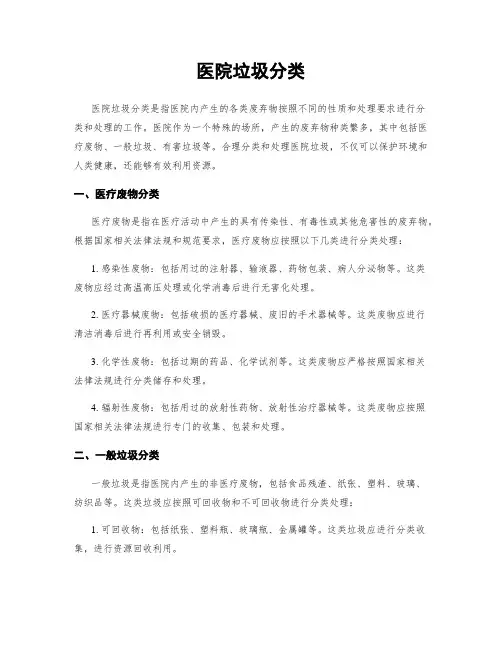 医院垃圾分类