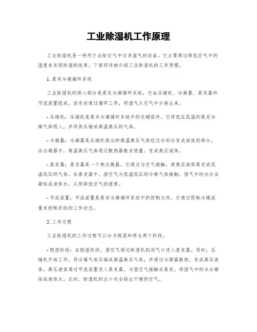 工业除湿机工作原理
